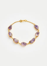18kt Gold Vermeil PSTM Afghanistan Amethyst Seena Bracelet