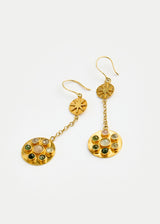 18kt Gold Vermeil PSTM Afghanistan Haseba Double Drop Earrings