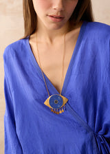 18kt Gold Vermeil PSTM Afghanistan Cheshm Necklace