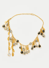 18kt Gold Vermeil PSTM Afghanistan Rutilated Quartz Sadaf Necklace