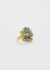 18kt Gold Indigo Large Cluster Ring