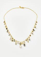 18kt Gold The Middle Path Spinel & Diamond Fringe Necklace