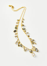 18kt Gold The Middle Path Spinel & Diamond Fringe Necklace
