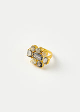 18kt Gold The Middle Path Spinel & Diamond Cluster Ring