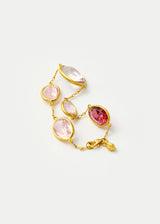 18kt Gold Pink Agra Five Stone Bracelet