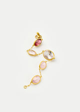 18kt Gold Pink Agra Five Stone Bracelet