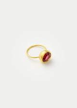 18kt Gold Pink Agra Pink Tourmaline Cup Ring