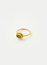 18kt Gold Green Tourmaline Cup Ring