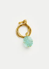 18kt Gold Carnival Aquamarine Claw Set Pendant on Cord