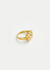 18kt Gold Diamond Grid Ring