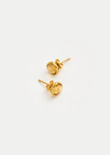 18kt Gold Citrine Classic Studs