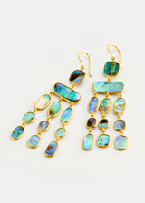 18kt Gold Beachcomber Abalone Shell Chandelier Earrings