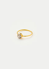 18kt Gold PSTM Myanmar Light Grey Spinel Cup Ring