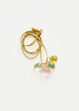 18kt Gold Carnival Mixed Stone Amulets on Cord