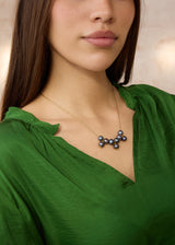 18kt Gold Tahitian Pearl Cluster on Cord