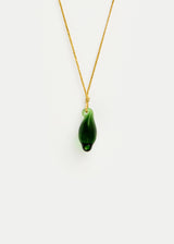 Azaz Green Glass Seed Bead on Cord