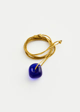Azaz Dark Blue Glass Bead on Cord