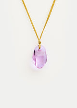 Azaz Purple Glass Bead on Cord