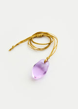 Azaz Purple Glass Bead on Cord