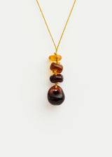 Azaz Amber Glass Beads on Cord