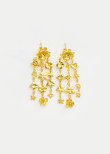 18kt Gold Flora Multi Drop Studs