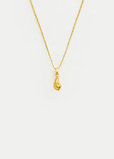 18k Gold Bethlehem Zaytun Lemon Seed Pendant on Cord