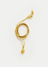 18k Gold Bethlehem Zaytun Lemon Seed Pendant on Cord