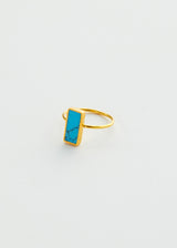 18kt Gold Vermeil PSTM Afghanistan Turquoise Ziba Ring