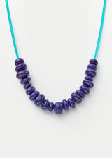 18kt Gold Vermeil PSTM Afghanistan Multi Bead Lapis Necklace