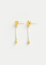 18kt Gold Vermeil & Sterling Silver PSTM Afghanistan Roya Drop Studs