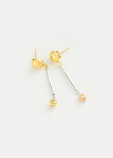 18kt Gold Vermeil & Sterling Silver PSTM Afghanistan Roya Drop Studs