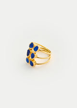 18kt Gold Vermeil PSTM Afghanistan Meena Lapis Almost Ring
