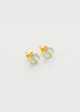 18kt Gold Aquamarine Classic Studs