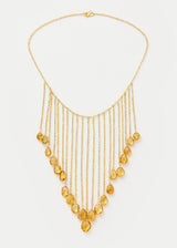 18kt Gold Vermeil PSTM Afghanistan Sussana Citrine Fringe Necklace