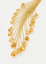 18kt Gold Vermeil PSTM Afghanistan Sussana Citrine Fringe Necklace