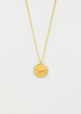 18kt Gold Aries Horoscope Pendant on Cord
