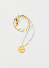 18kt Gold Aries Horoscope Pendant on Cord
