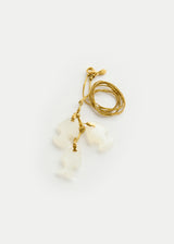 18kt Gold Rainbow Moonstone Fish Amulets on Cord