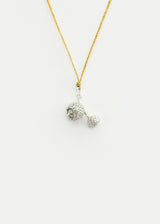 Sterling Silver PSTM Palestine Double Acorn Pendant on Cord