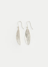 Sterling Silver PSTM Palestine Single Olive Leaf Earrings