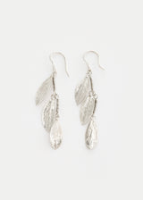 Sterling Silver PSTM Palestine Olive Three Leaf Earrings