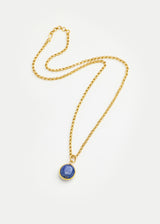18kt Gold Sapphire Chain Necklace image 2