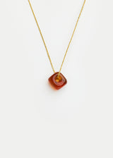 Azaz Amber Glass Bead on Cord image 1