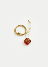 Azaz Amber Glass Bead on Cord image 2