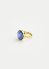 18kt Gold Sapphire Greek Ring image 1