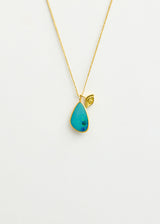 18kt Gold Alectrona Opal & Gold Eye Amulets on Cord