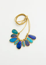 18kt Gold Alectrona Opal Cluster on Cord