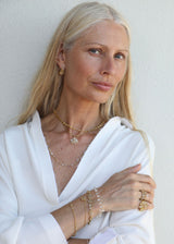 18kt Gold Theia Mixed Stones Long Necklace