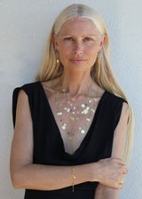 18kt Gold PSTM Myanmar Nila Single Star Drop & Sapphire Bracelet