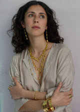 18kt Gold Vermeil PSTM Afghanistan Qatra Long Necklace